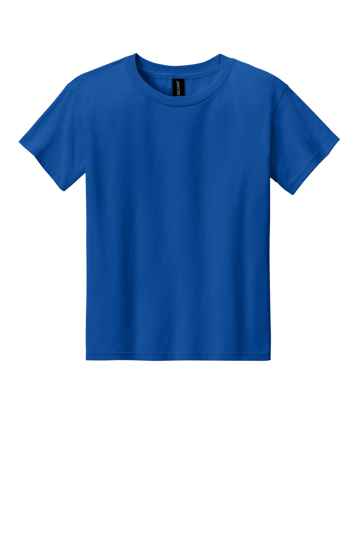 Gildan Youth Light Cotton Tee - Royal - flat front