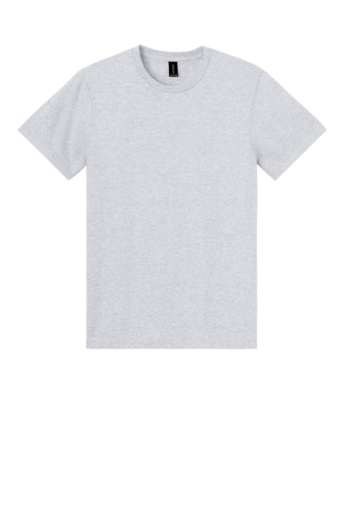 Gildan Light Cotton Tee - Ash Grey - flat front