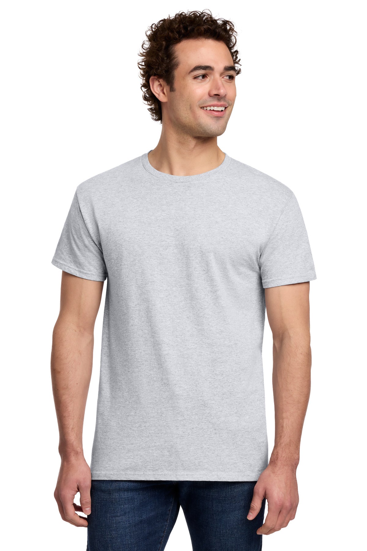 Gildan Light Cotton Tee - Ash Grey - front