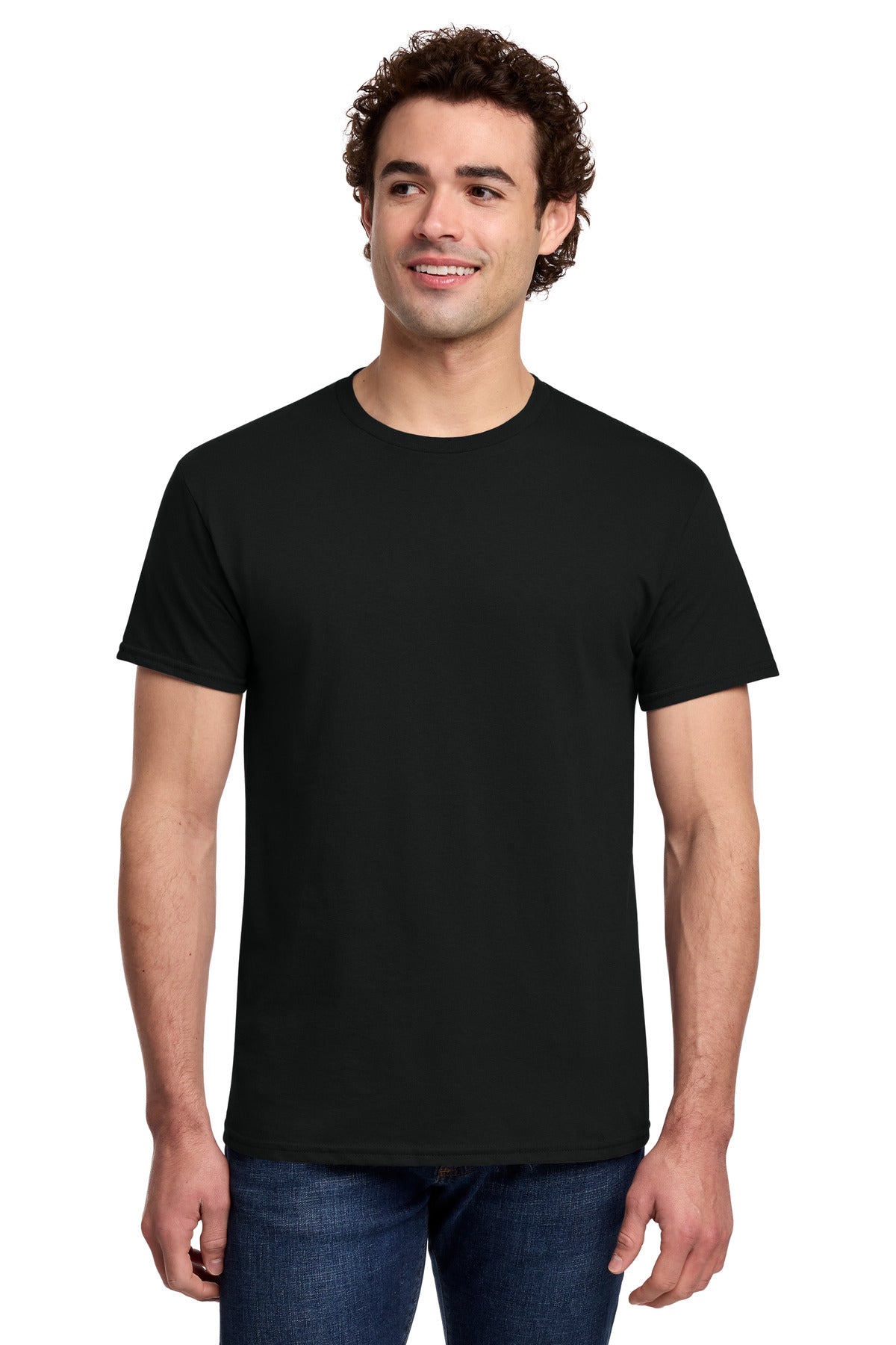Gildan Light Cotton Tee - Black - front