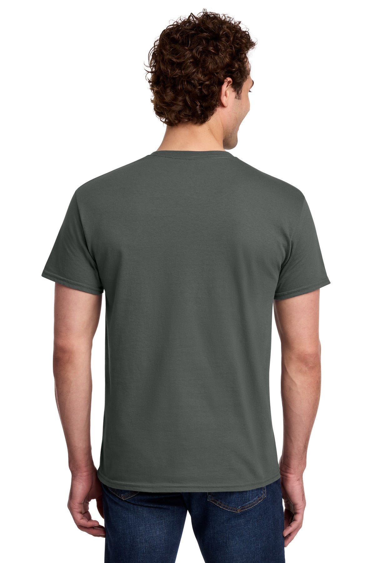 Gildan Light Cotton Tee - Charcoal - back