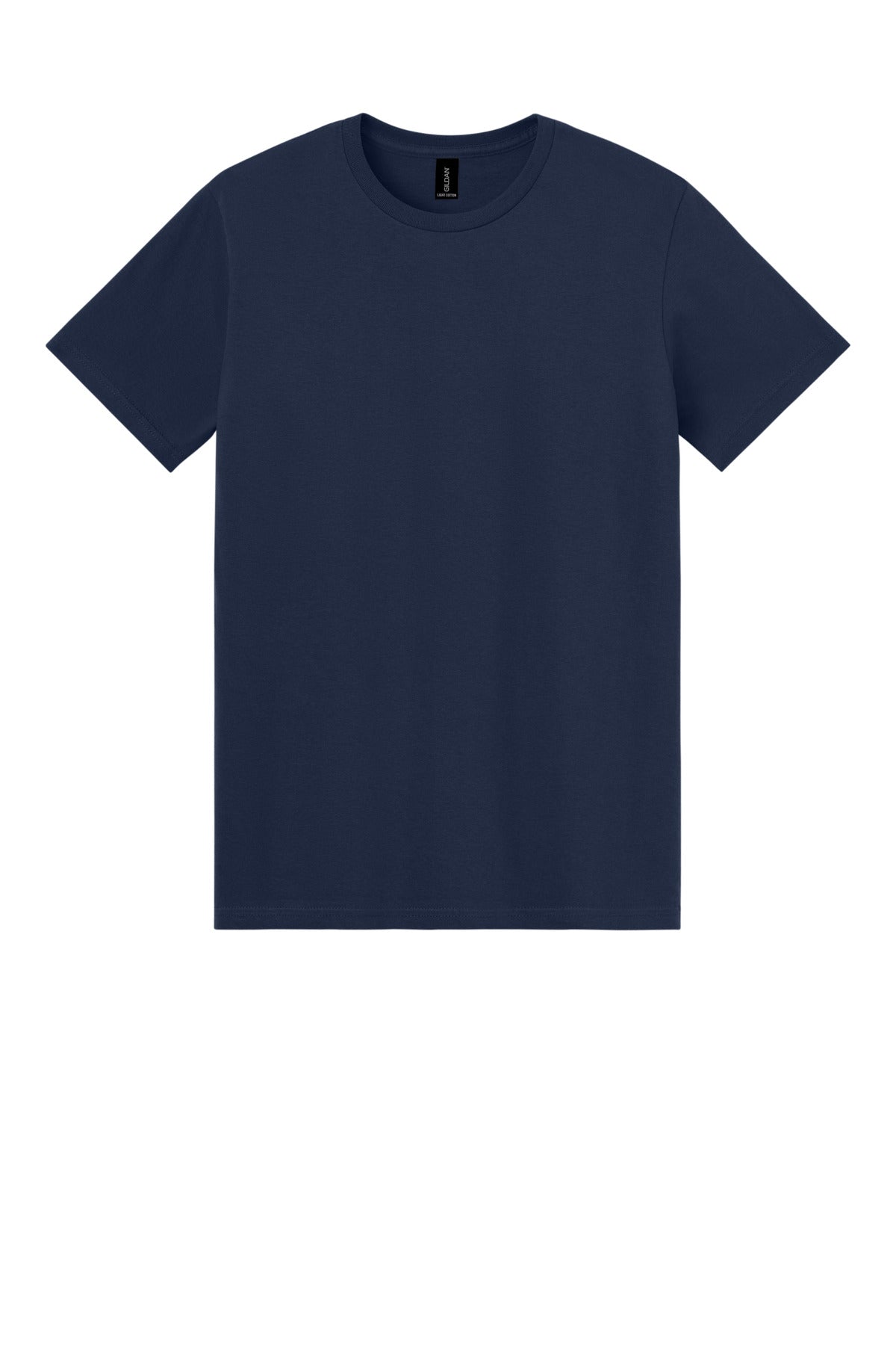 Gildan Light Cotton Tee - Navy - flat front