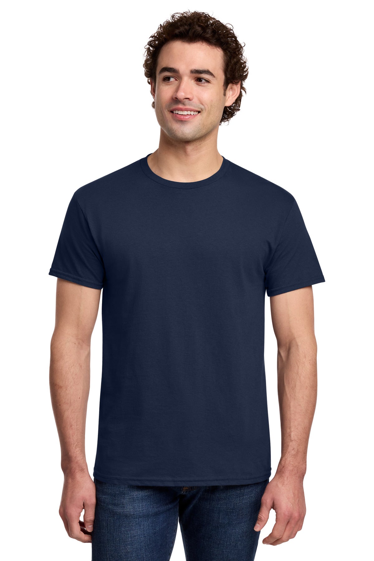 Gildan Light Cotton Tee - Navy - front