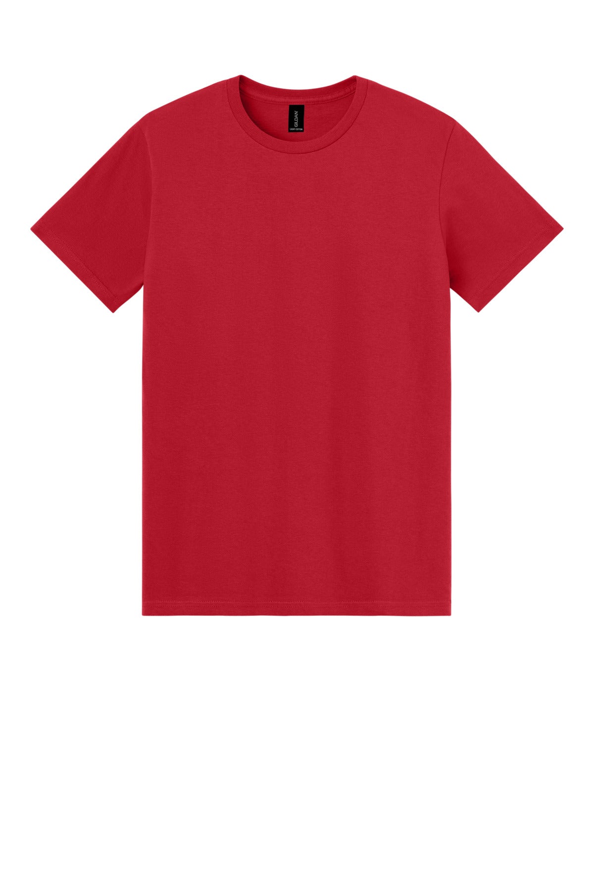 Gildan Light Cotton Tee - Red - flat front