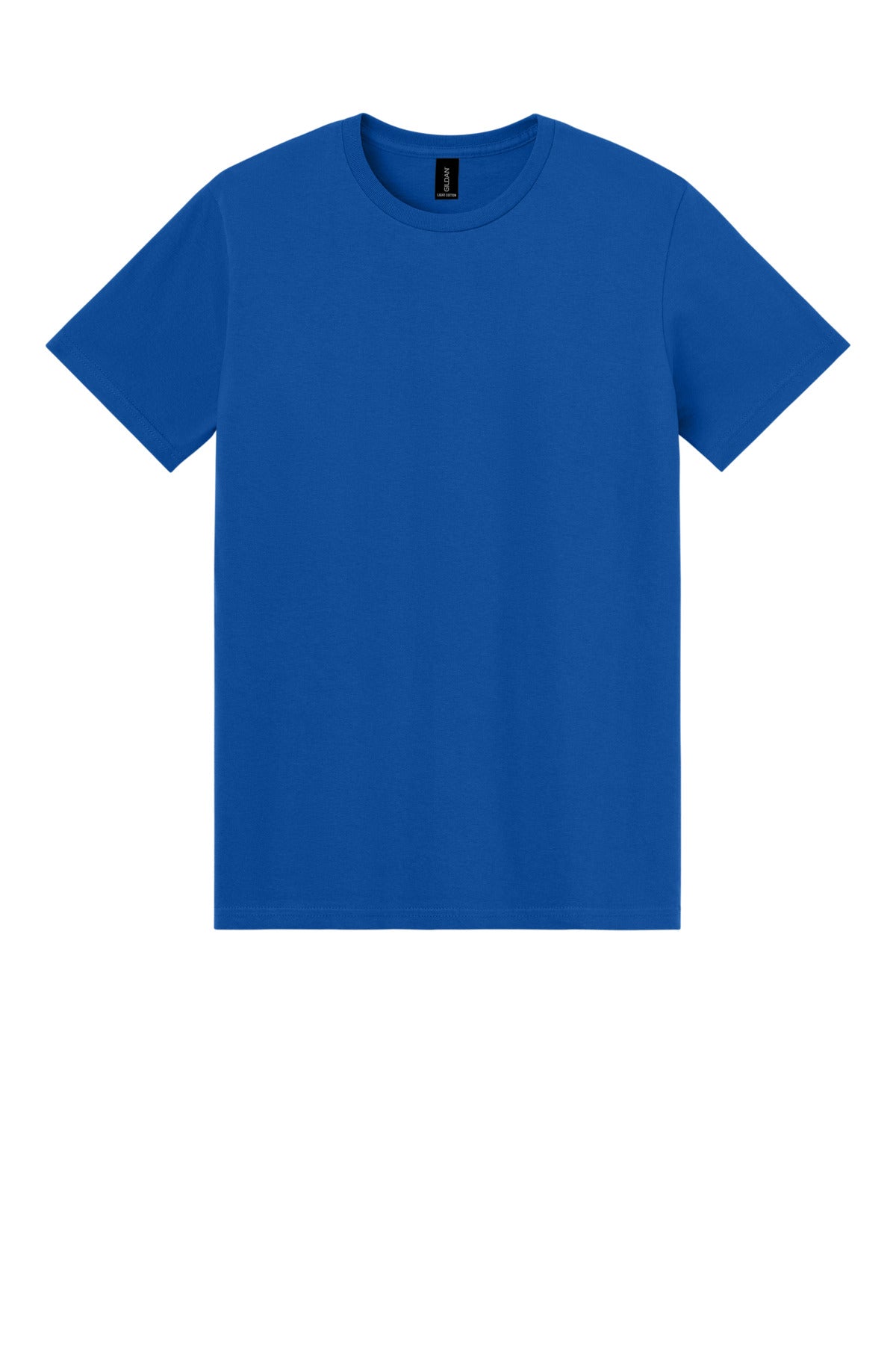 Gildan Light Cotton Tee - Royal - flat front