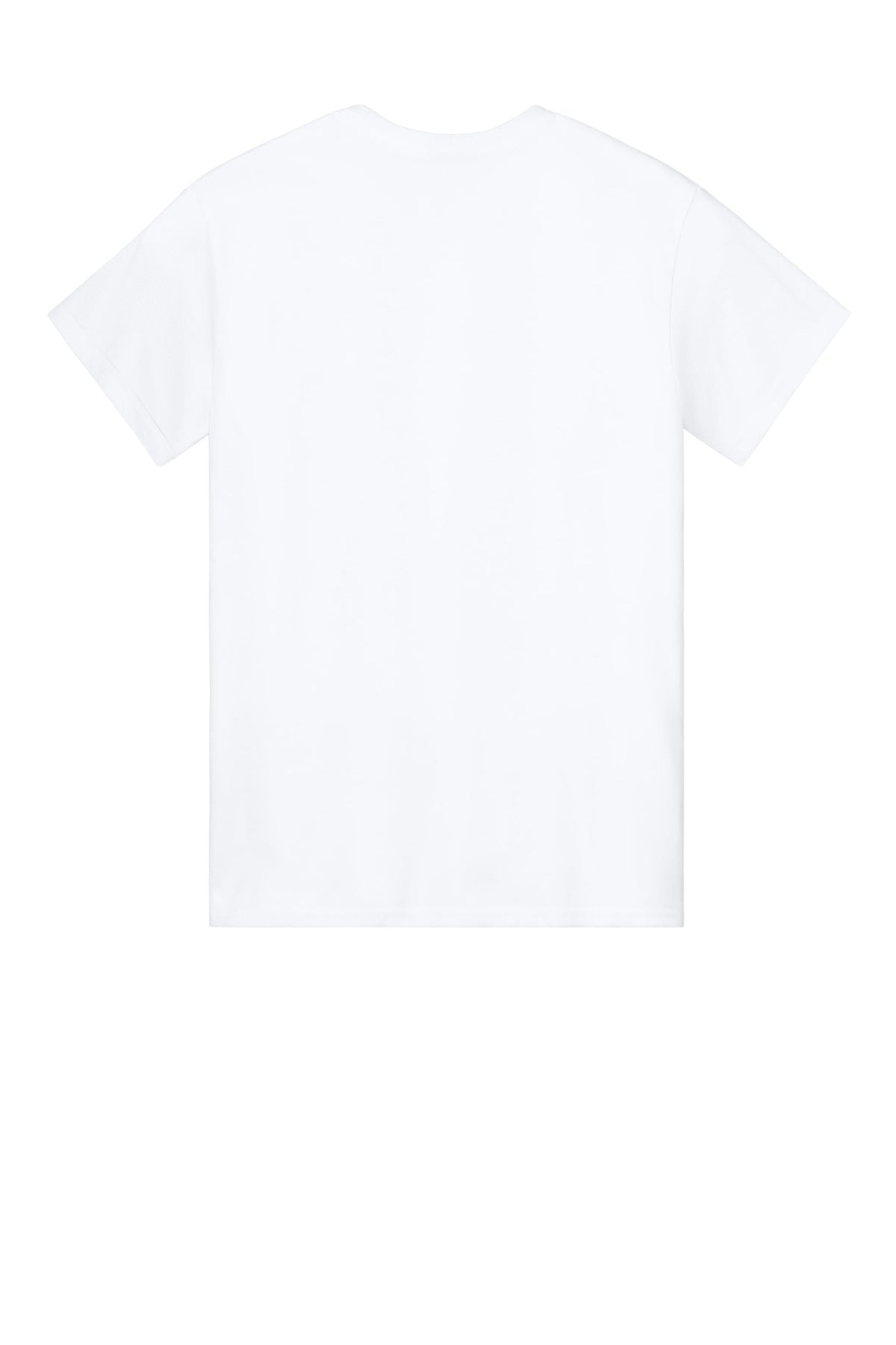 Gildan Light Cotton Tee - White - flat back