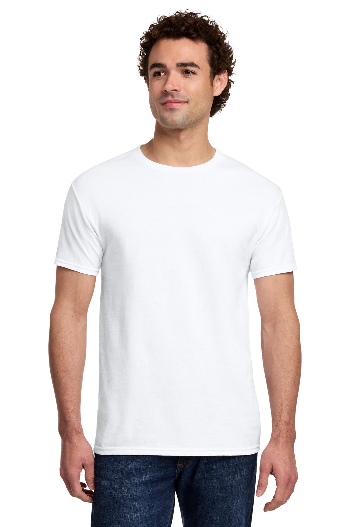 Gildan Light Cotton Tee - White - front