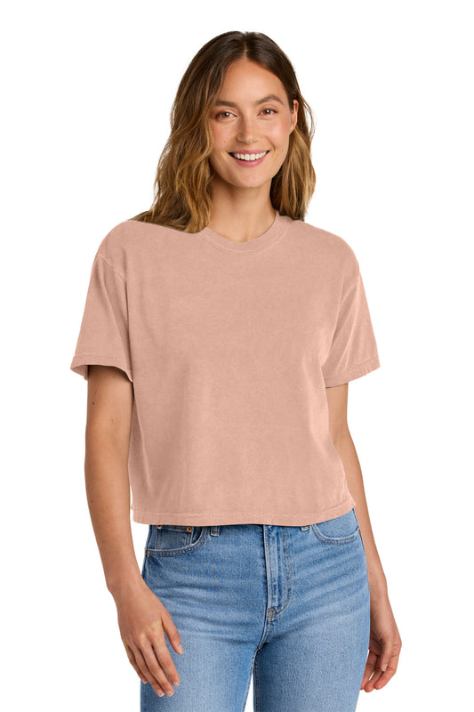 Comfort Colors Women's Heavyweight Boxy Tee - Peachy - front