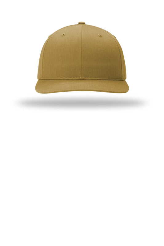 Richardson Solid Twill Trucker - Amber Gold - flat front