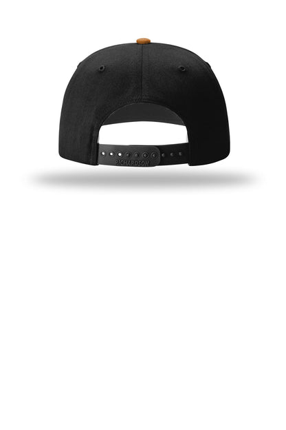 Richardson Solid Twill Trucker - Caramel/ Black - flat back