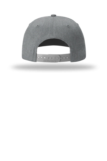 Richardson Solid Twill Trucker - Heather Grey - flat back