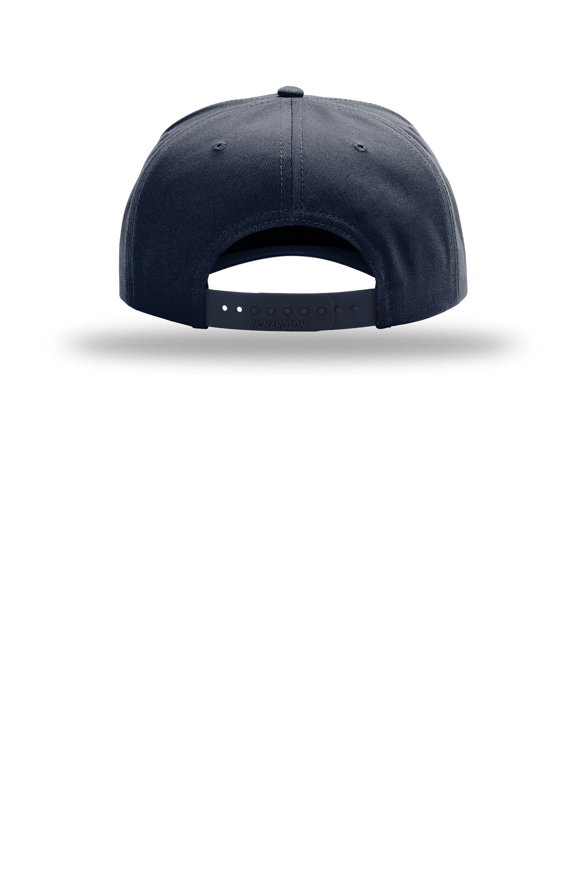 Richardson Full Fabric 5-Panel Champ - Navy - flat back