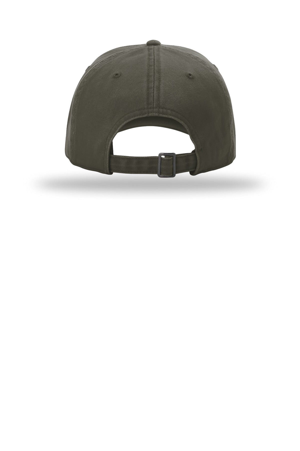 Richardson Peached Cotton Twill - Army Green - flat back