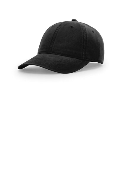 Richardson Peached Cotton Twill - Black - front