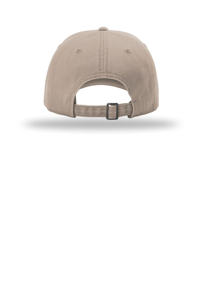 Richardson Peached Cotton Twill - Dark Khaki - flat back