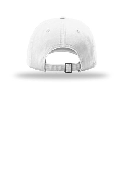 Richardson Peached Cotton Twill - White - flat back
