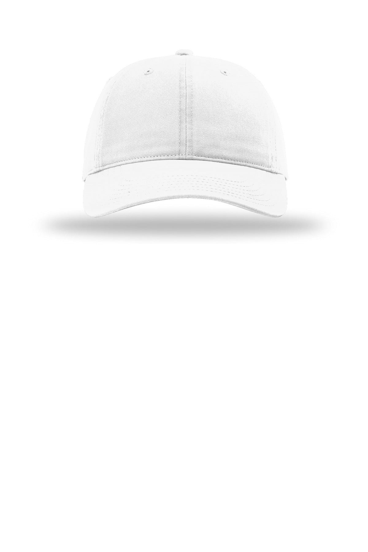 Richardson Peached Cotton Twill - White - flat front