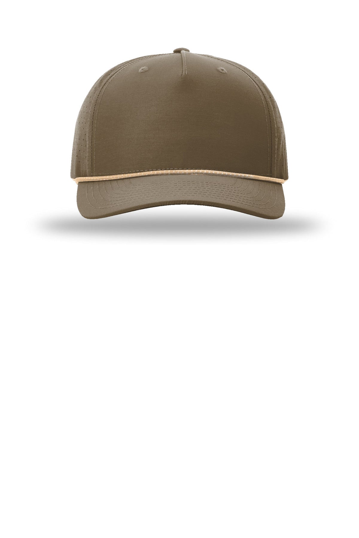 Richardson Laser Perf Performance Rope Cap - Dark Loden/ Tannin Grey - flat front