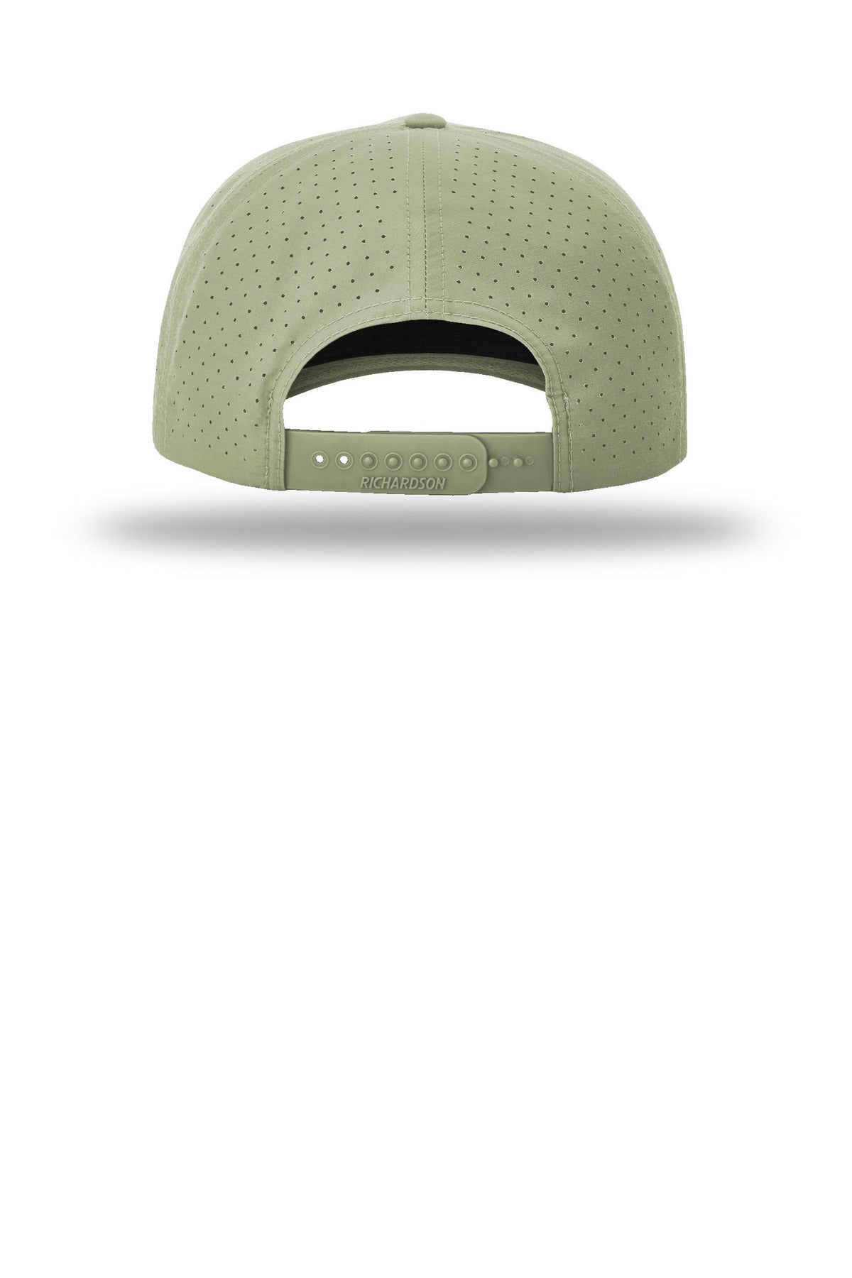 Richardson Laser Perf Performance Rope Cap - Light Olive/ Olive - flat back
