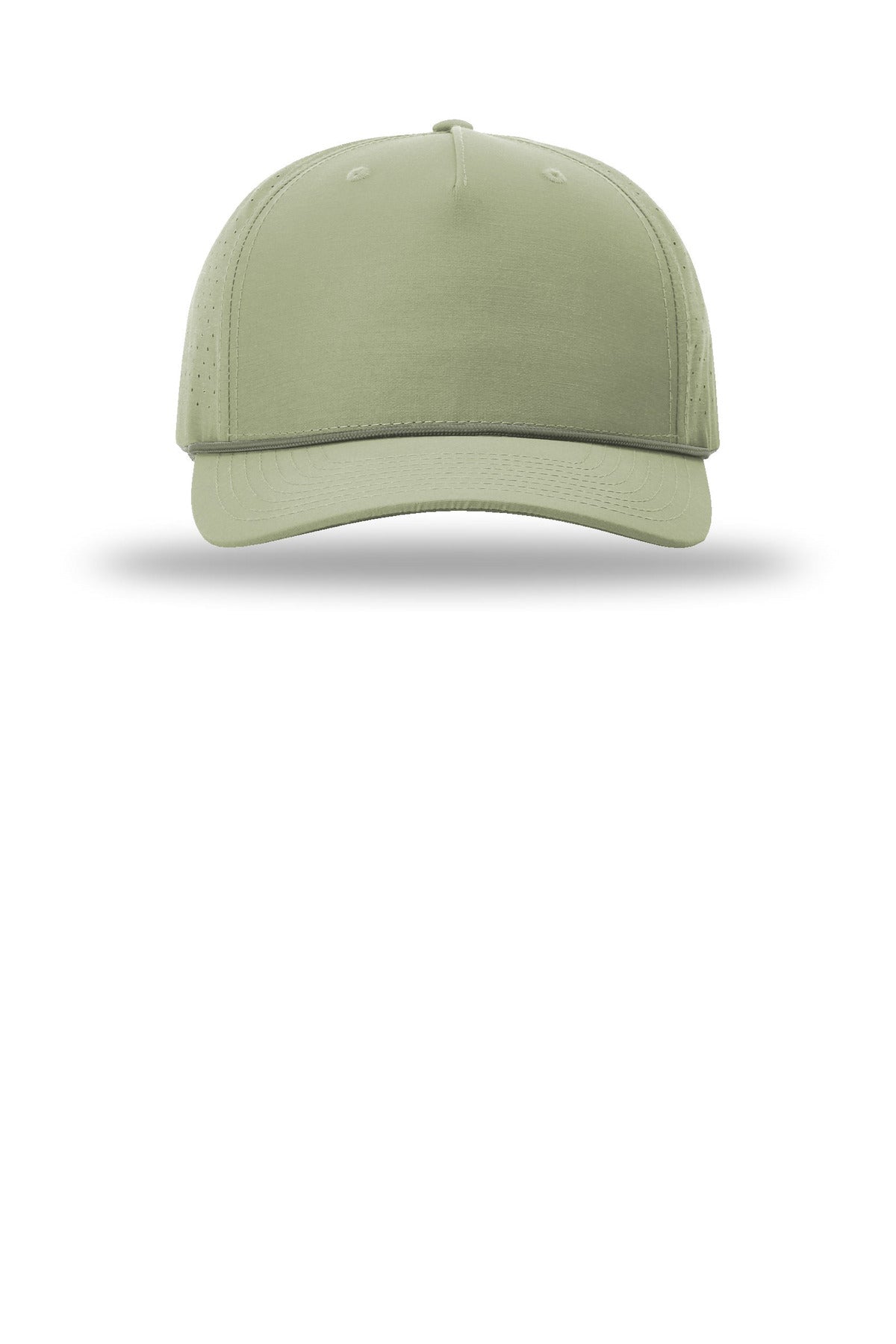 Richardson Laser Perf Performance Rope Cap - Light Olive/ Olive - flat front