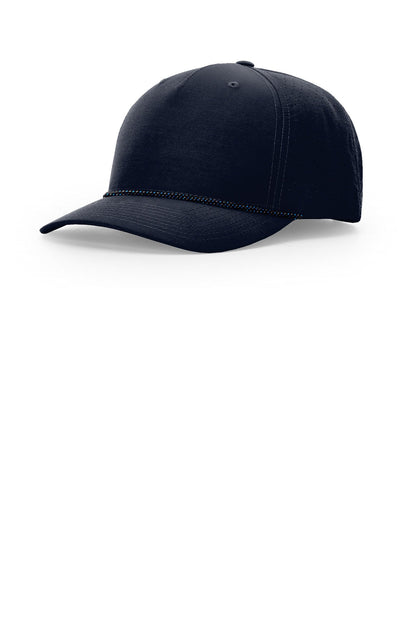 Richardson Laser Perf Performance Rope Cap - Navy/ Midnight Navy Grey Blue - front