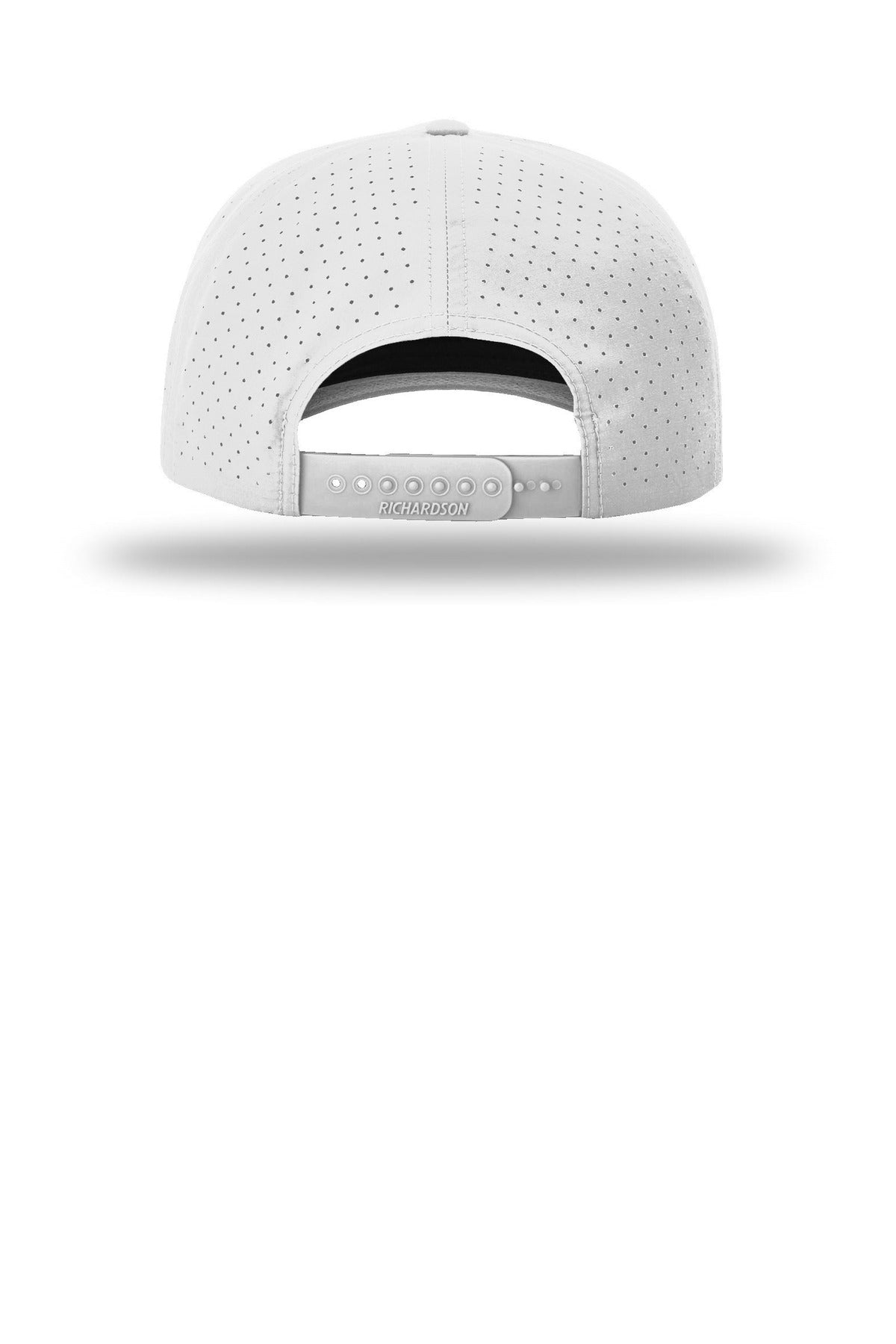 Richardson Laser Perf Performance Rope Cap - Silver/ Black Silver - flat back