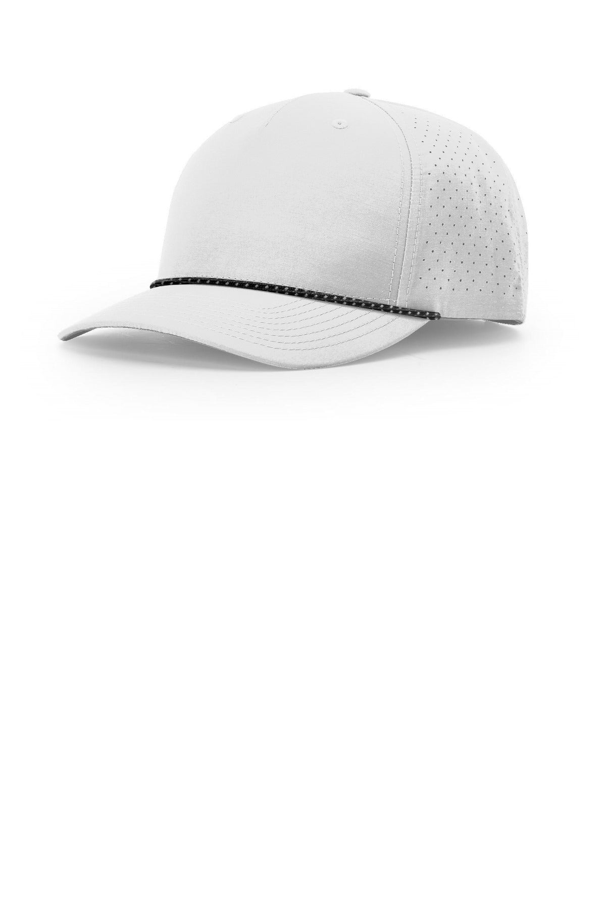 Richardson Laser Perf Performance Rope Cap - Silver/ Black Silver - front
