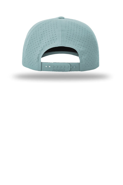 Richardson Laser Perf Performance Rope Cap - Smoke Blue/ Grey White - flat back