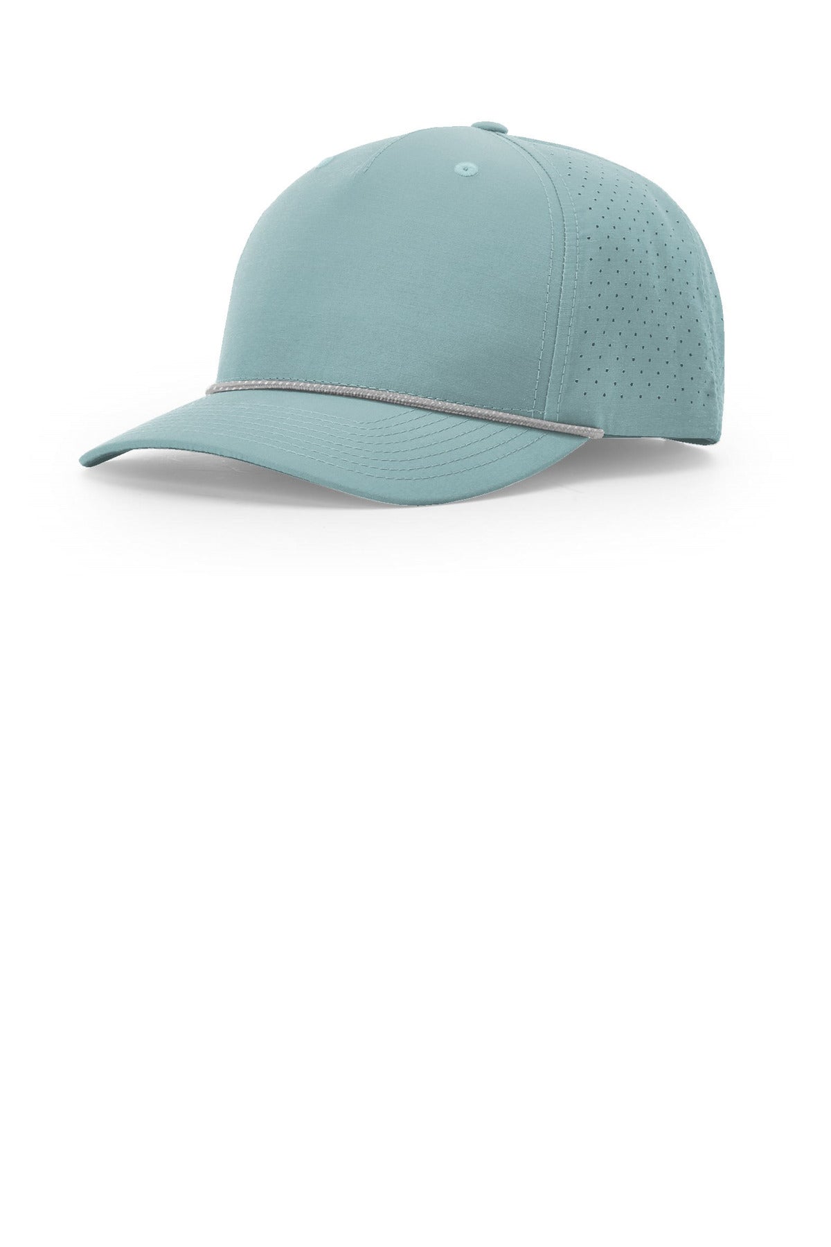 Richardson Laser Perf Performance Rope Cap - Smoke Blue/ Grey White - front