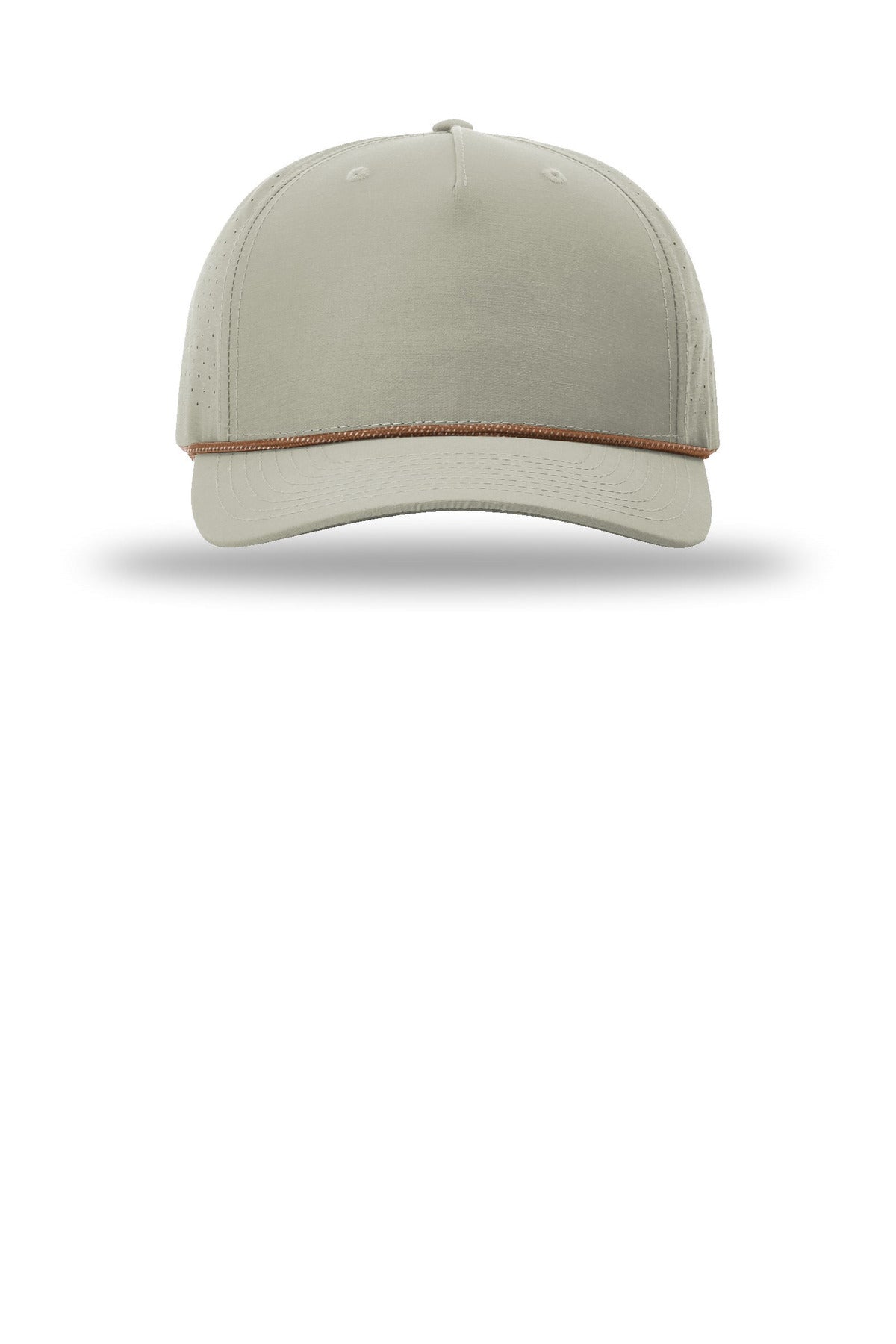 Richardson Laser Perf Performance Rope Cap - Trenchcoat/ Russet Grey - flat front
