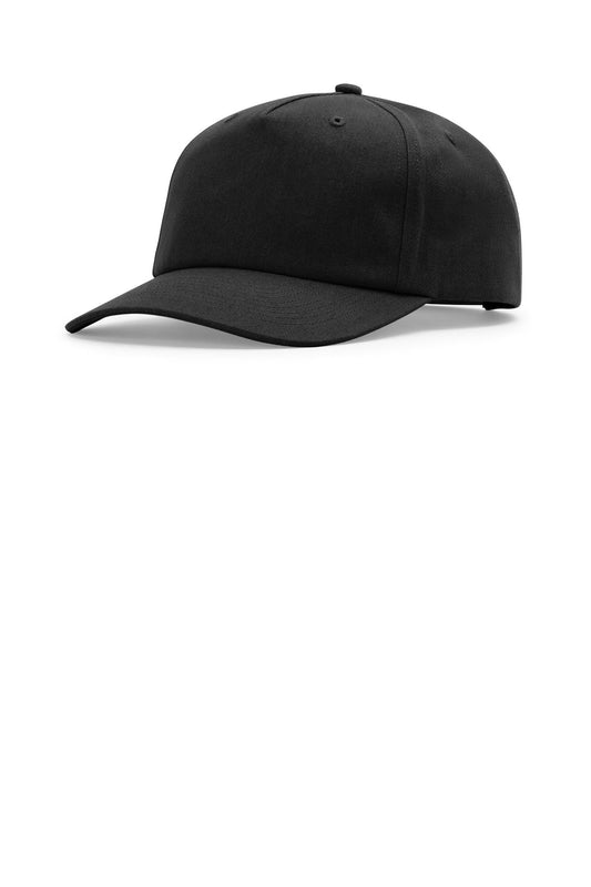 Richardson 5-Panel Relaxed Gramps - Black - front