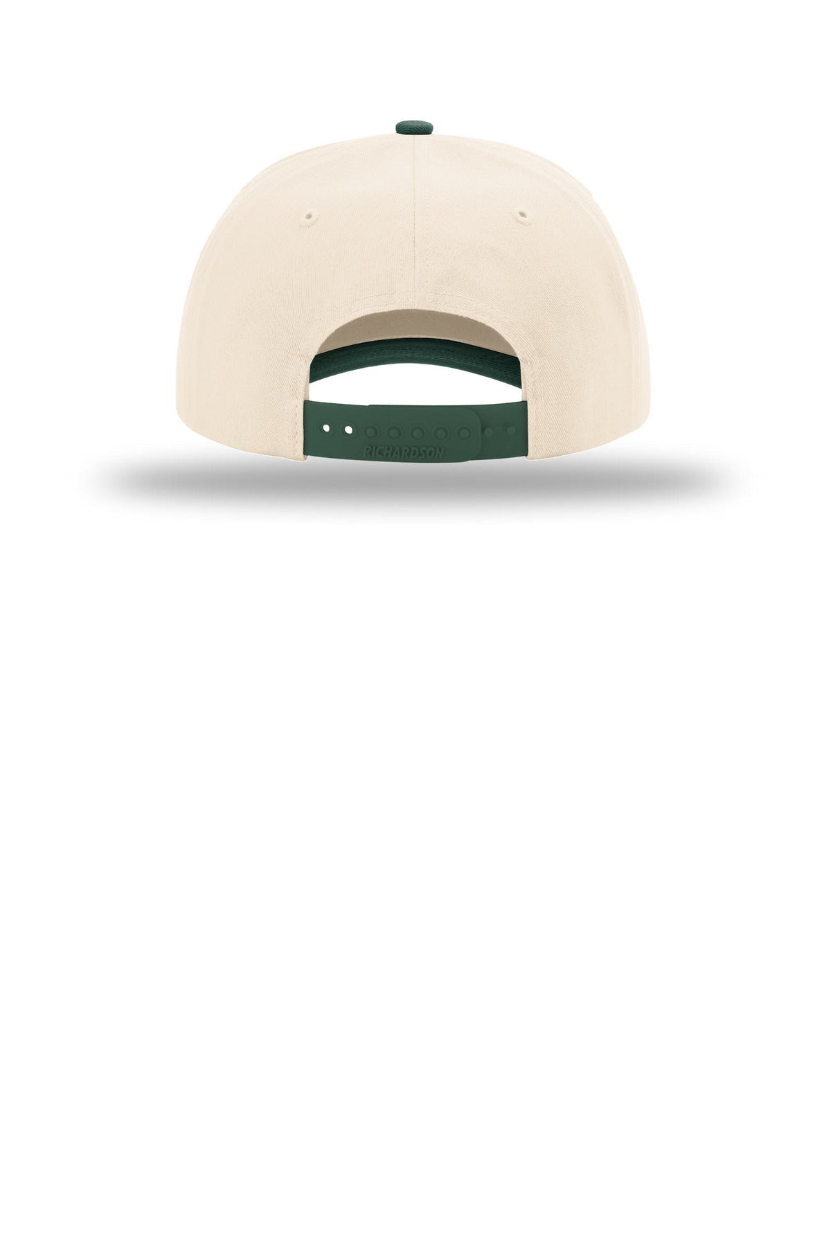 Richardson 5-Panel Relaxed Gramps - Cream/ Cream/ Dark Green - flat back