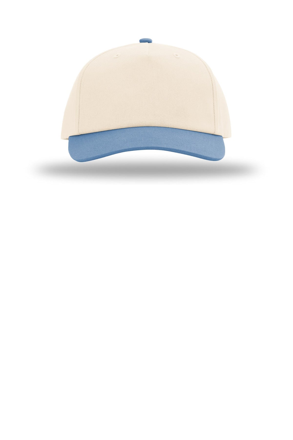 Richardson 5-Panel Relaxed Gramps - Cream/ Cream/ Light Denim - flat front