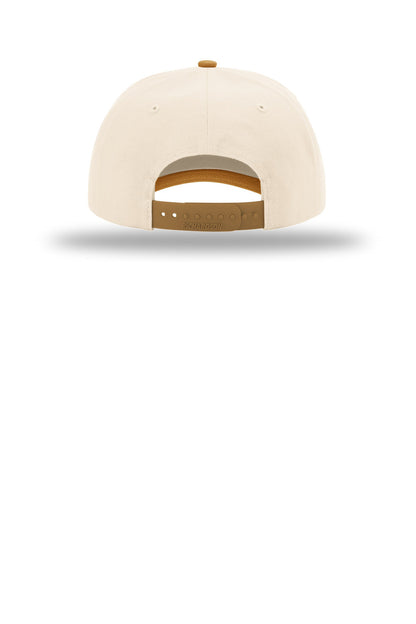Richardson 5-Panel Relaxed Gramps - Cream/ Cream/ Wheat - flat back