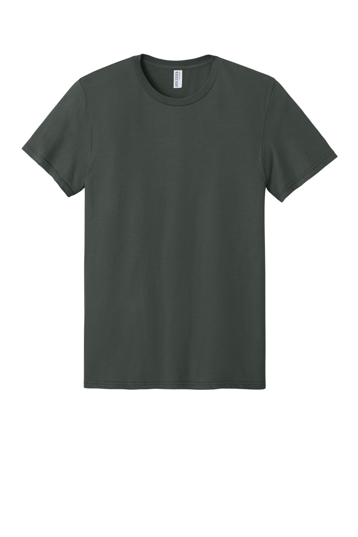 Jerzees Classics Unisex Cotton T-Shirt - Charcoal Grey - flat front