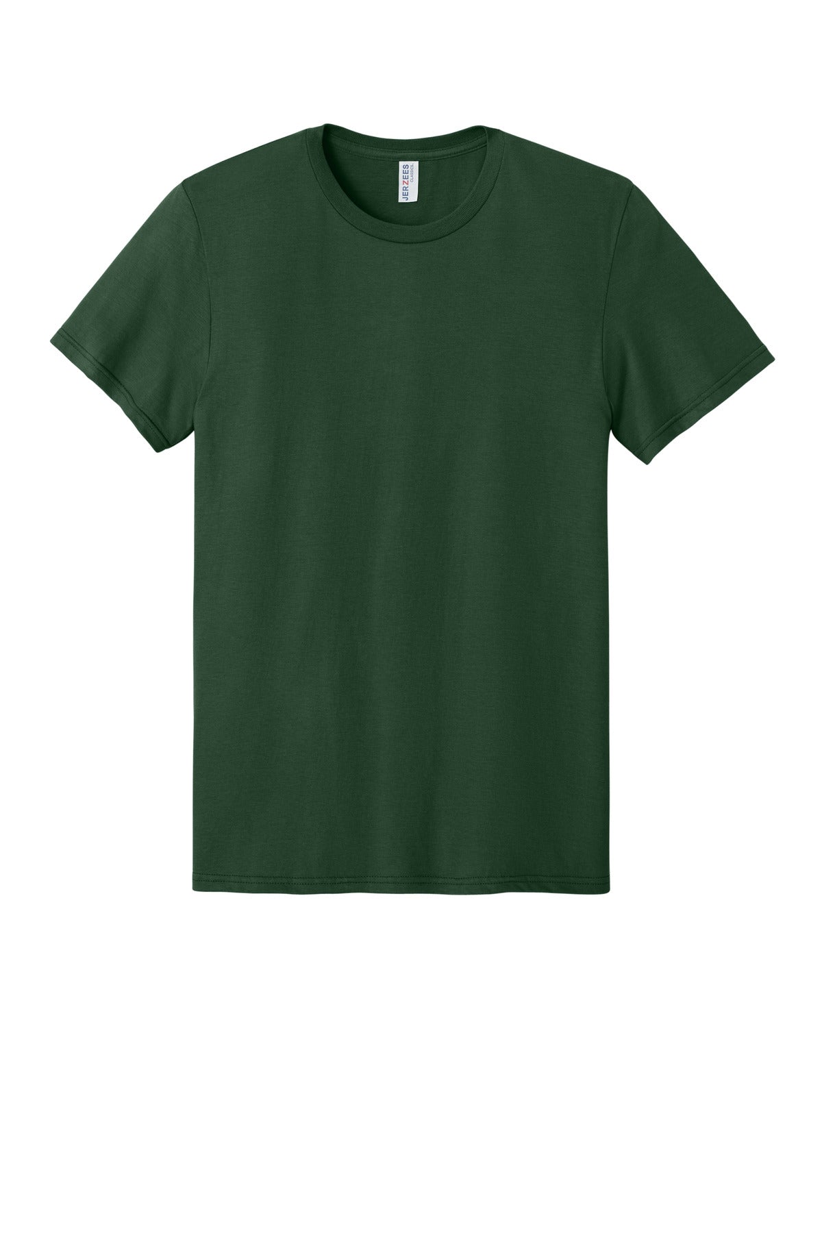 Jerzees Classics Unisex Cotton T-Shirt - Forest Green - flat front