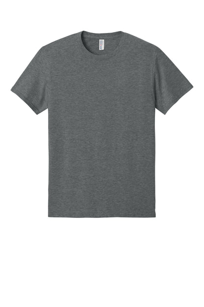 Jerzees Classics Unisex Cotton T-Shirt - Graphite Heather - flat front