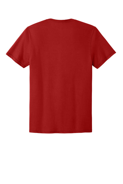 Jerzees Classics Unisex Cotton T-Shirt - True Red - flat back