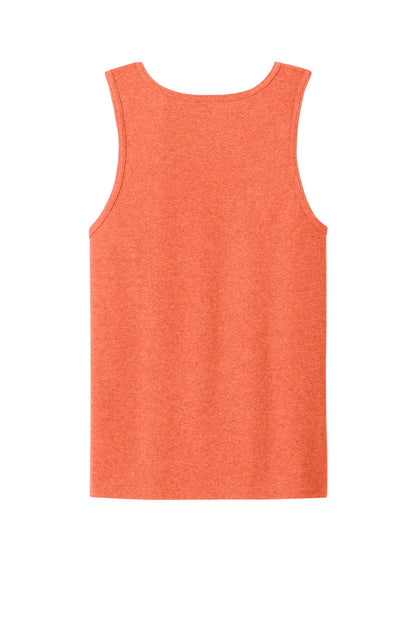 Jerzees Classics Unisex Cotton Tank - Retro Heather Coral - flat back
