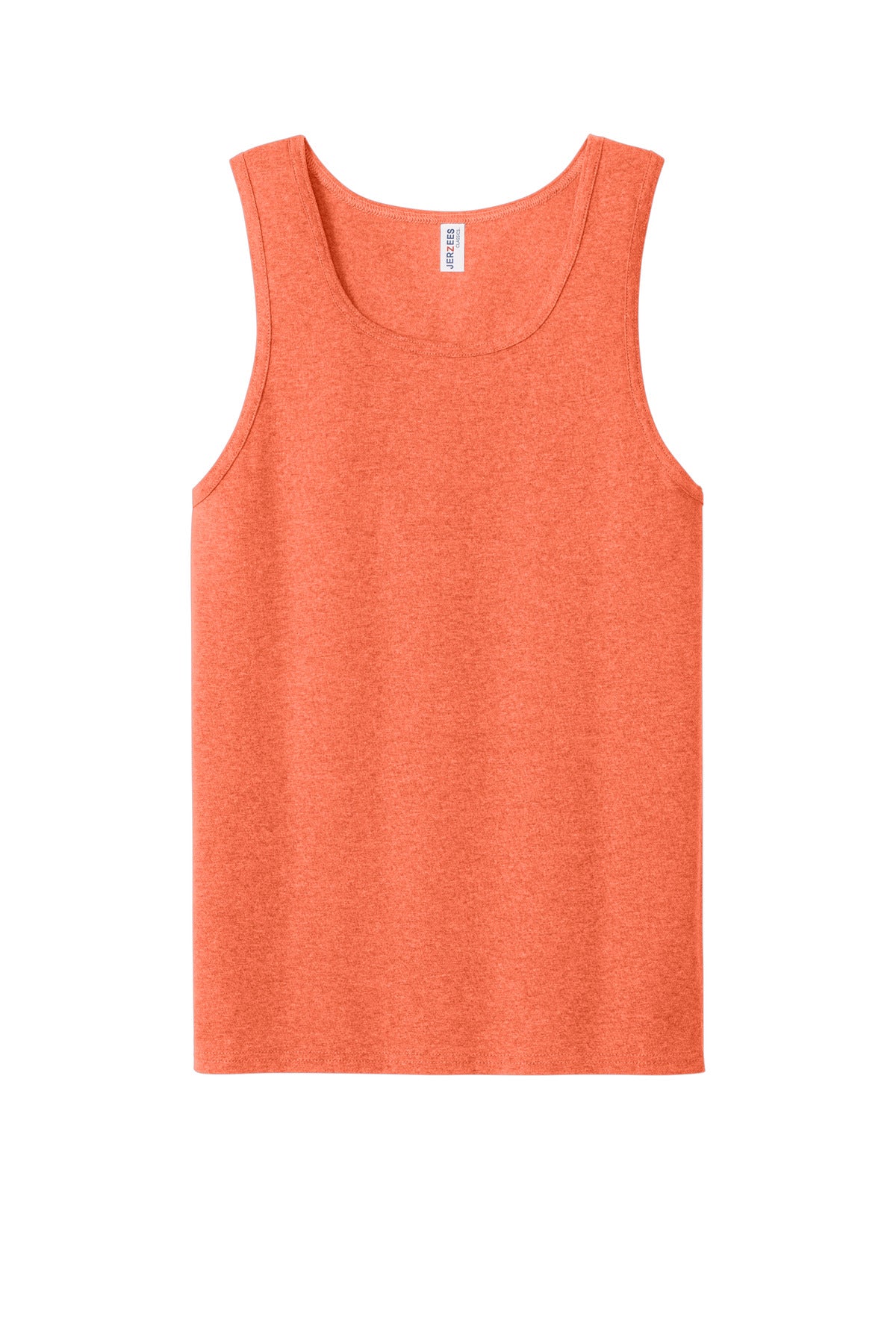 Jerzees Classics Unisex Cotton Tank - Retro Heather Coral - flat front