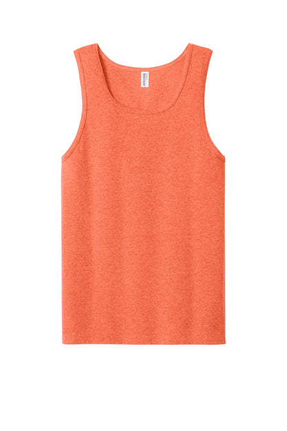 Jerzees Classics Unisex Cotton Tank - Retro Heather Coral - flat front