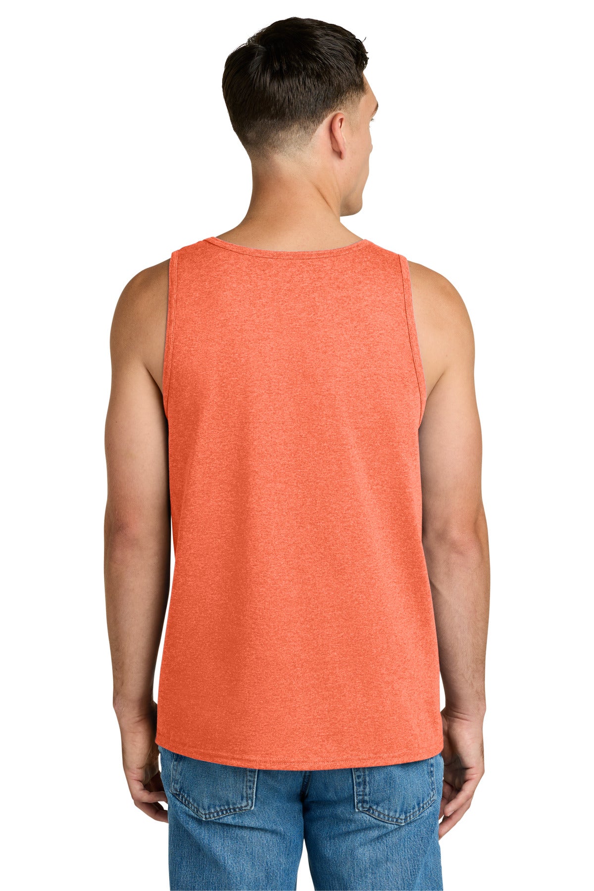 Jerzees Classics Unisex Cotton Tank - Retro Heather Coral - back