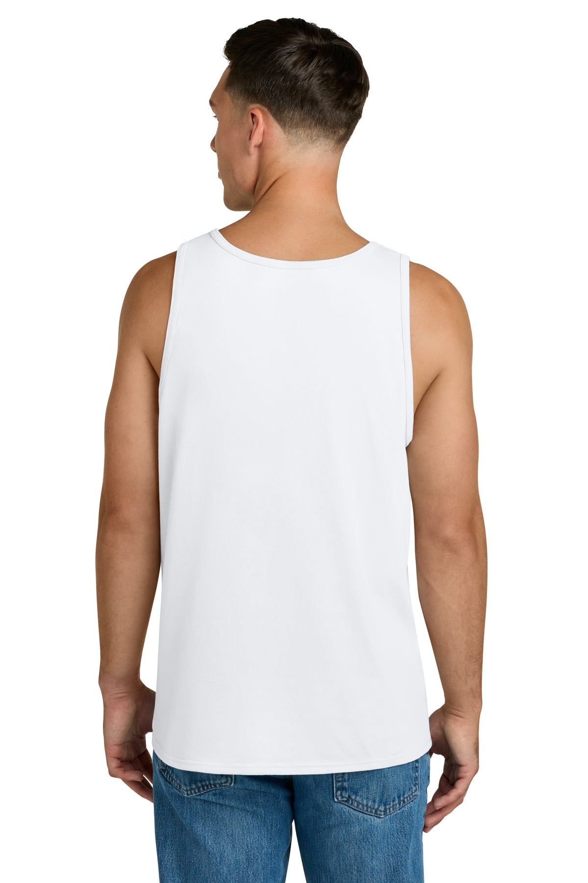 Jerzees Classics Unisex Cotton Tank - White - back