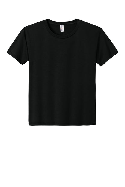 Jerzees Classics Youth Cotton T-Shirt - Black Ink - flat front