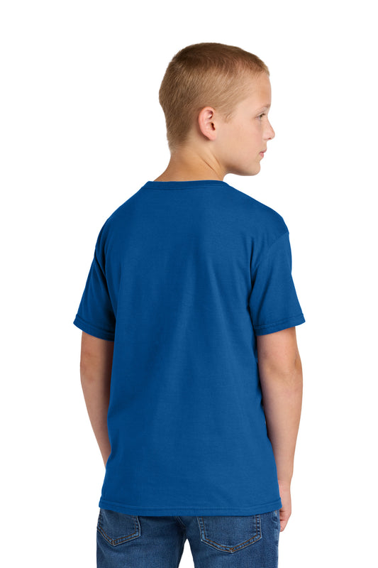 Jerzees Classics Youth Cotton T-Shirt - Royal - back