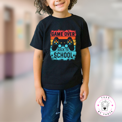 Game Over Back to School Kids Shirt