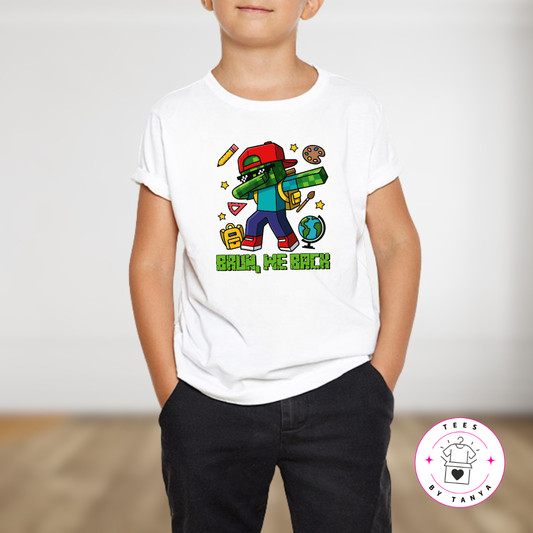 Bruh We Back Zombie Dab Back to School Shirt