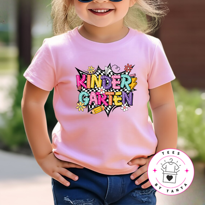 Grade Level Graphic Tee Back to School Kids T-Shirt