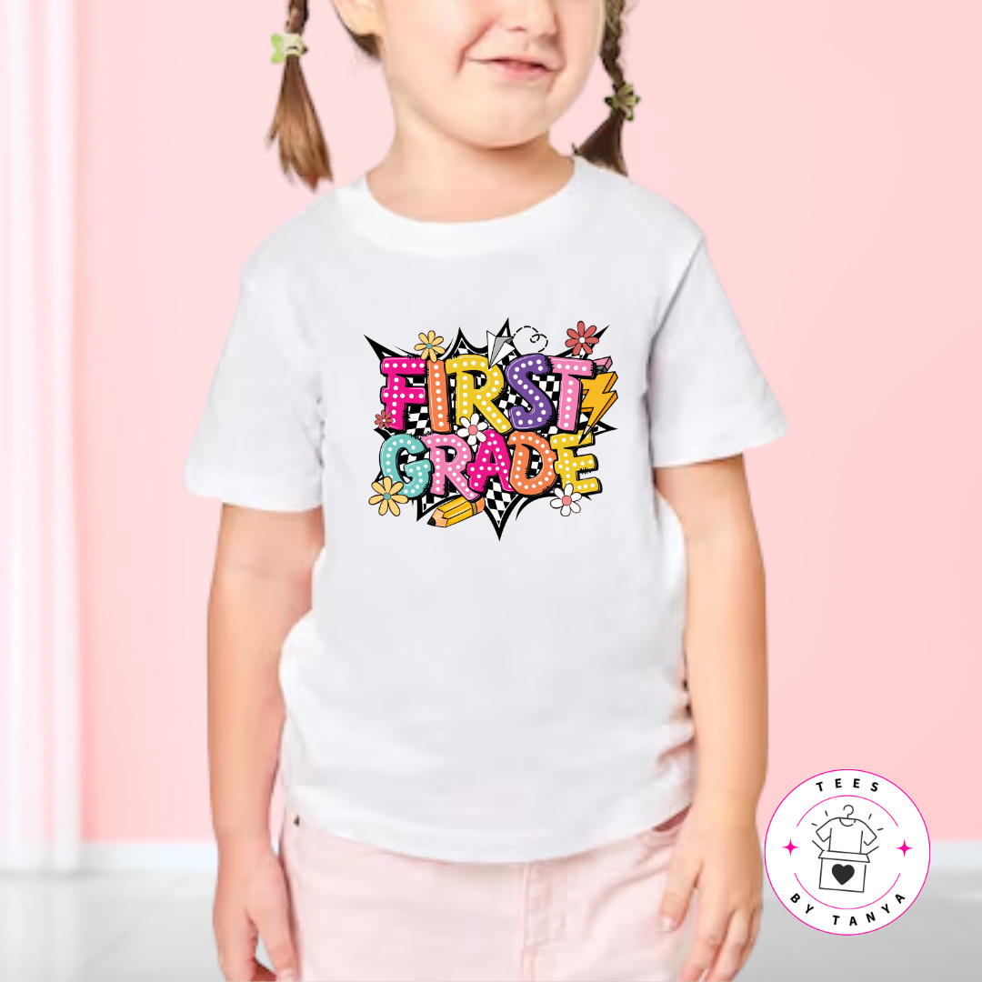 Grade Level Graphic Tee Back to School Kids T-Shirt