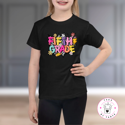 Grade Level Graphic Tee Back to School Kids T-Shirt